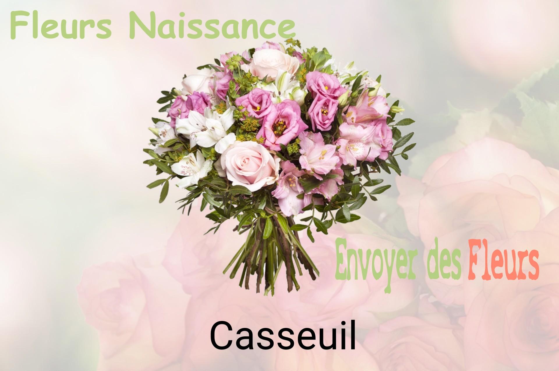 Bouquet de fleurs de naissance livré à Casseuil